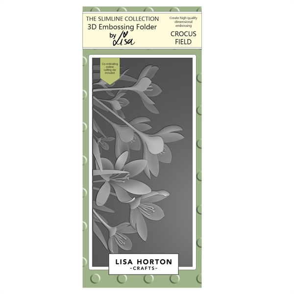 Lisa Horton Crafts Embossing Folder & Die - Crocus Field