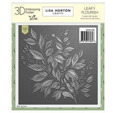 Lisa Horton Crafts Embossing Folder & Die - Leaf Flourish