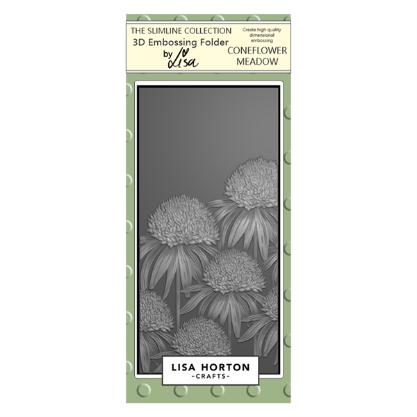 Lisa Horton Crafts Embossing Folder - Coneflower Meadow