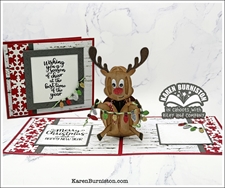 Karen Burniston Die - Penguin and Reindeer Snowman Add-Ons