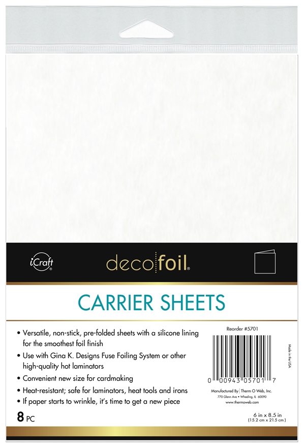 iCraft Deco Foil - Carrier Sheets (8 pcs)