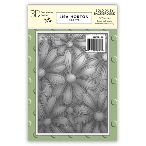 Lisa Horton Crafts Embossing Folder - Daisy Background