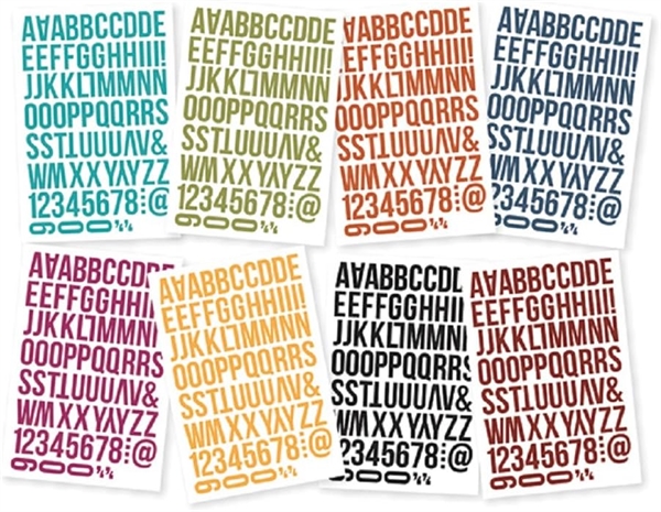 Simple Stories Stickers - Color Vibe Alpha / Bolds