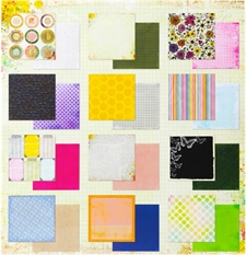 49 and Market Paper Pad 12x12" - Flower Emporium by Vicky Boutin (blok)