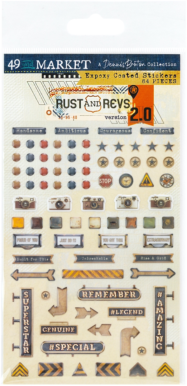 49 and Market Epoxy Stickers - Rust & Revs 2.0