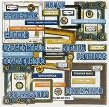 49 and Market Chipboard Words & Frames - Rust & Revs 2.0