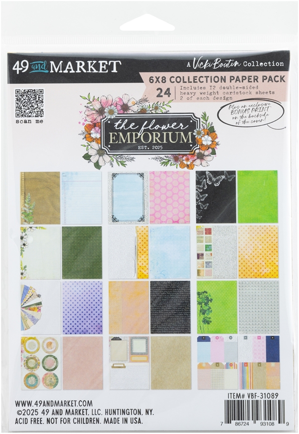 49 and Market Collection Pack 6x8" - Flower Emporium by Vicky Boutin