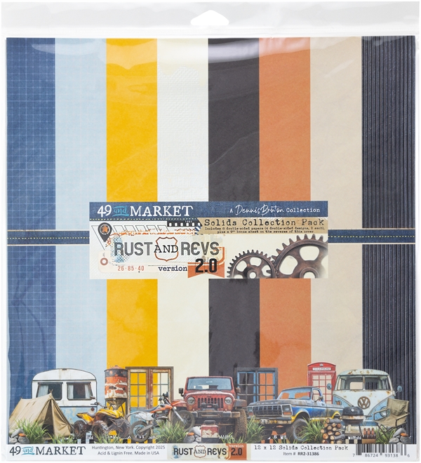 49 and Market Collection Pack 12x12" - Rust & Revs 2.0 (Solids)