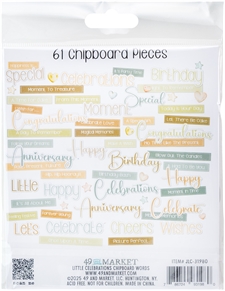 49 and Market Chipboard Words - LIttle Celebrations