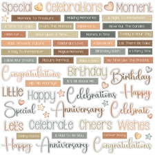49 and Market Chipboard Words - LIttle Celebrations