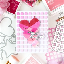 PinkFresh Studios DIE - Radiating Hearts and Stars
