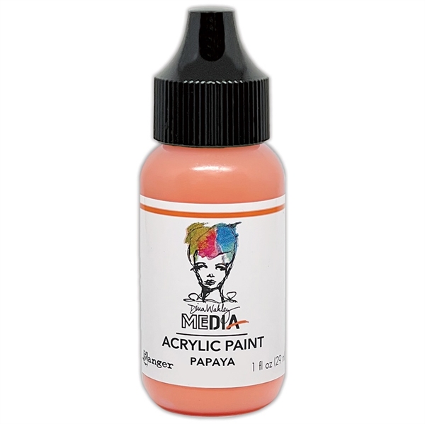 Dina Wakley Media - Paint 1oz Bottle / Papaya
