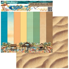 49 and Market Collection Pack 12x12" - Beach Vibe SOLIDS