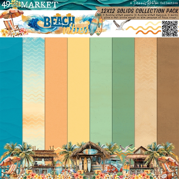 49 and Market Collection Pack 12x12" - Beach Vibe SOLIDS
