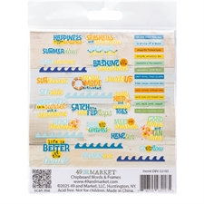 49 and Market Chipboard Words - Beach Vibe