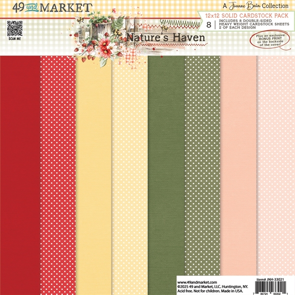 49 and Market Collection Pack 12x12" - Nature\'s Haven SOLIDS