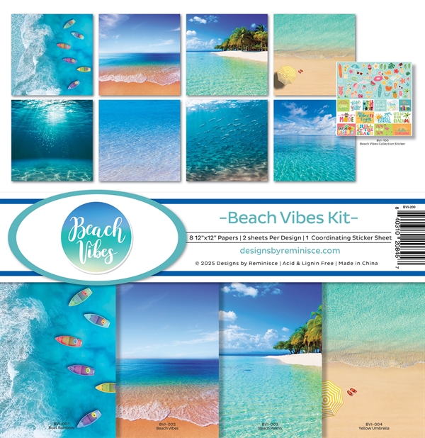 Reminisce Collection Pack 12x12" - Beach Vibe