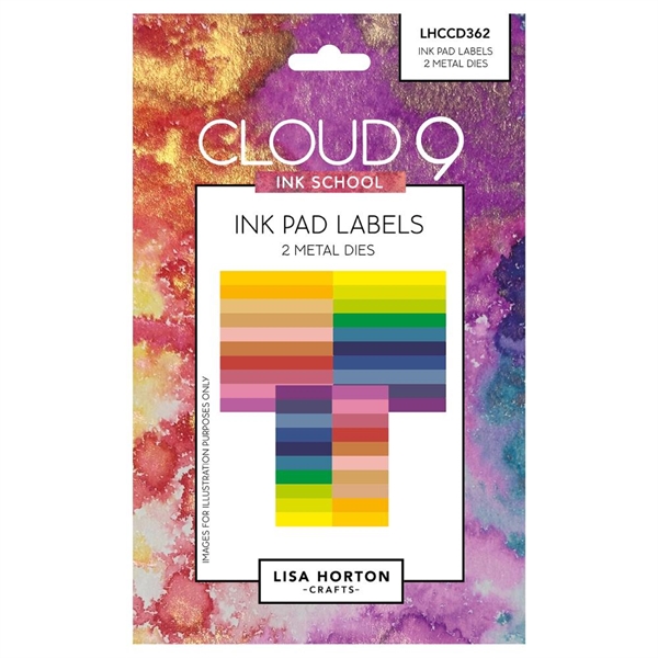 Lisa Horton Crafts / Cloud 9 Die - Ink Pad Labels Die Set