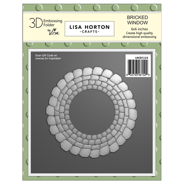 Lisa Horton Crafts Embossing Folder - Bricked Window