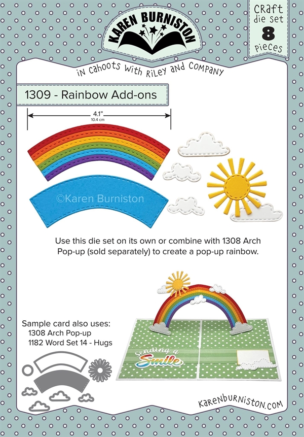 Karen Burniston Die - Rainbow Add-Ons