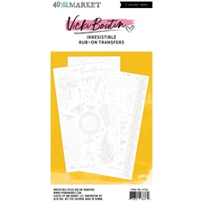 49 and Market Irresistible Rub-Ons - Focus 6x12" (3 ark)