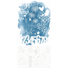 49 and Market Irresistible Rub-Ons - Curiosities 6x12" (3 ark)