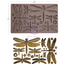 Prima / Finnabair Decor Mould 5x8" - Machine Dragonflies