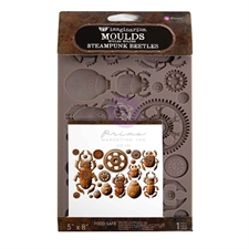Prima / Finnabair Decor Mould 5x8" - Steampunk Beetles