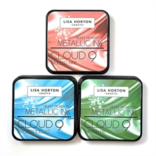 Lisa Horton Crafts Cloud 9 Metallic Ink Pad - Limited Edition Set Frozen Ice