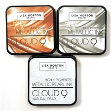 Lisa Horton Crafts Cloud 9 Pearl Ink Pad -  Limited Edition Set Metallics & Pearl
