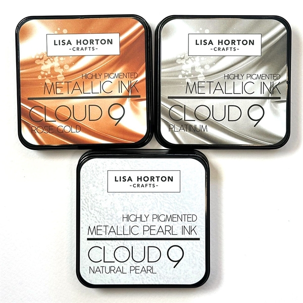 Lisa Horton Crafts Cloud 9 Pearl Ink Pad -  Limited Edition Set Metallics & Pearl