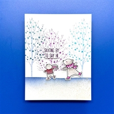 Simon Hurley Clear Stamp & Stencil Set - Trees