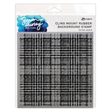 Simon Hurley Cling Stamp - Plaid