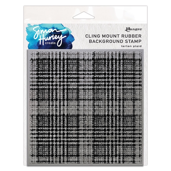 Simon Hurley Cling Stamp - Plaid