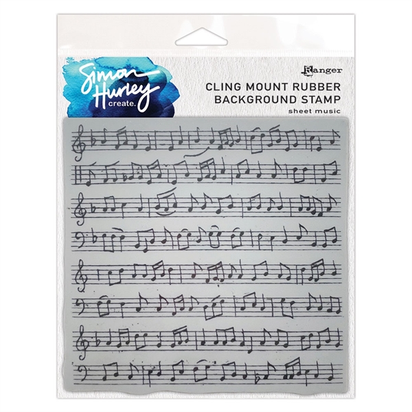 Simon Hurley Cling Stamp - Sheet Music