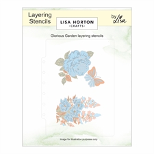 Lisa Horton Crafts Layering Stencils - Glorious Garden