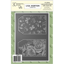Lisa Horton Crafts Embossing Folder & Die - Floral Backgrounds