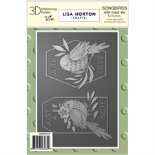Lisa Horton Crafts Embossing Folder & Die - Songbirds