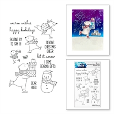 Simon Hurley Clear Stamp Set - Skating