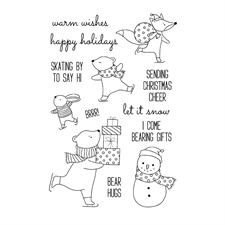 Simon Hurley Clear Stamp Set - Skating