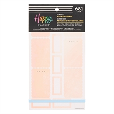 Happy Planner Sticker Value Pack - Pastel Colorful Boxes