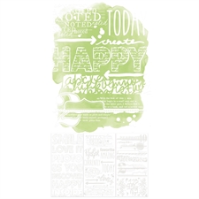 49 and Market Irresistible Rub-Ons - Words 6x12" (3 ark)