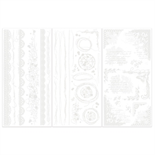 49 and Market Irresistible Rub-Ons - Edges 6x12" (3 ark)