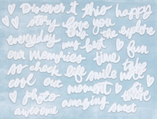 49 and Market Irresistible Chipboard - Words