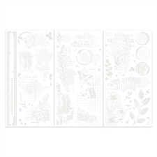 49 and Market Irresistible Rub-Ons - Layers 6x12" (3 ark)