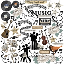 49 and Market All-in-One Kit 12x12" - Perfect Harmony (sæt m. papir og pynt)