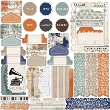 49 and Market All-in-One Kit 12x12" - Perfect Harmony (sæt m. papir og pynt)