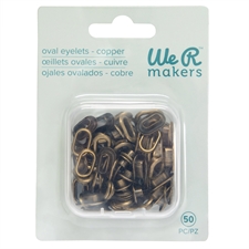 W R Makers EyeLets OVAL - Copper (50 pcs)