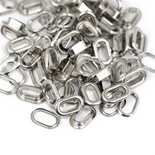 W R Makers EyeLets OVAL - Silver (50 pcs)