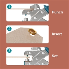 W R Makers Crop-a-Dile Eyelet Setter - OVAL